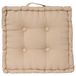 Atmosphera Vloerkussen Square - beige - katoen - 38,5 x 38,5 x 8 cm