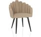 hjh LIVING Schaalstoel SCALLORE Schelpvorm Stof Beige