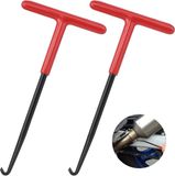 Kivora B.V. Ressorttrekker Haak Trekker Gereedschap 2 Stuks Veertrekker met Veerhaak Gereedschap Trekken, Spring Trampoline Spring Tool Haak Trekveren voor Motorfiets Scooter Bosmaaier, 16 * 8cm
