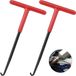 Kivora B.V. Ressorttrekker Haak Trekker Gereedschap 2 Stuks Veertrekker met Veerhaak Gereedschap Trekken, Spring Trampoline Spring Tool Haak Trekveren voor Motorfiets Scooter Bosmaaier, 16 * 8cm