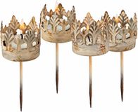 LOBERON Set de 4 lanternes Groisy crème antique