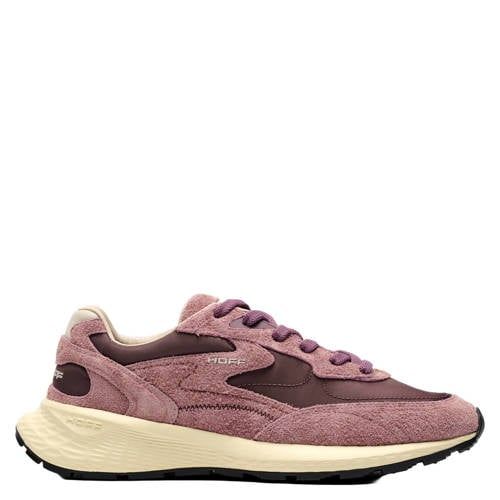 HOFF City MK II furry collection leren sneakers - aubergine