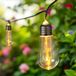 Guirlande lumineuse avec 10 ampoules - environ 450 cm - GUIRLANDE LUMINEUSE avec adaptateur et minuterie