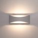 HOFTRONIC Lowa LED wandlamp - 3000K warm wit - 7 Watt - Up & down light - IP54 waterdicht voor binnen en buiten - Moderne muurlamp - Tweezijdig - Grijs