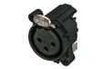 Neutrik NC3FAAH1 XLR Noir, Acier inoxydable