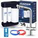 Ari robinet de cuisine 3 voies Venom, acier inoxydable, robinet extractible. Incluant système de filtration d'eau Aquaphor, modèle sous évier