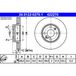 ATE Lot De 2 Disques De Frein 24.0122-0270.1