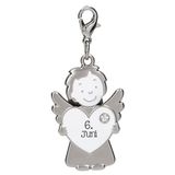 Depesche 14340.158 Pendentif ange gardien 365 jours au 6 juin, en métal, porte-bonheur avec ange, cœur et porte-clés, à offrir à la famille et aux amis