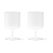 Ferm Living Verre à vin Ripple Lot de 2 Givré