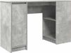 Bureau 120x42x76 cm aggloméré gris béton