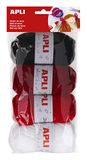 Apli 946052 - breigaren, 4 stuks, 50 g, roodtinten