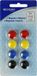 Westcott magneten - Ø 15x8mm - assorti kleuren - 8 stuks