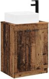 vidaXL - Badkamermeubel - Set - Oud hout - Bewerkt hout
