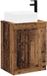 vidaXL - Badkamermeubel - Set - Oud hout - Bewerkt hout