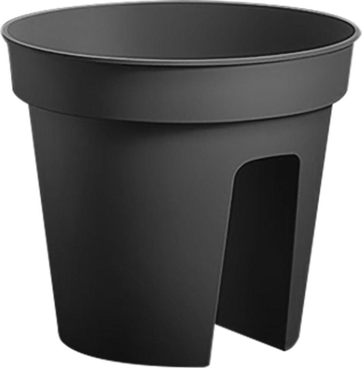 Nampook Relingbloempot Microfix 28 Cm Antraciet