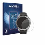 Savvies 3 Stuks Screenprotector - Geschikt voor Garmin Fenix 7 (47 mm) - Transparant