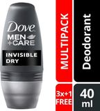 Dove Men+Care Invisible Dry deo roller MEN - Voordeelverpakking 4 Stuks