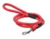 Bobby Walk Hondenriem met karabijnhaak, robuust nylon, rood, 124 x 1,2 cm
