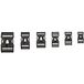 Vaude Steekgesp voor volwassenen, 25 mm, dubbel verstelbaar, zwart