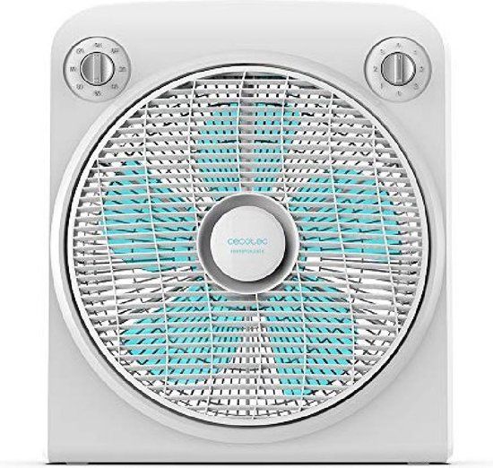 Cecotec EnergySilence 6000 Power Box - White Floor Fan with Timer