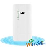 Router KuWFi Router 4G SIM, 300 Mbps CPE 4G Router CAT4 met POE Adapter, Outdoor waterdicht LTE Router met simkaartsleuf