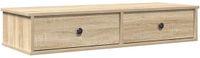 vidaXL Wandschap met lades - 100x37,5x19 cm - Sonoma eiken