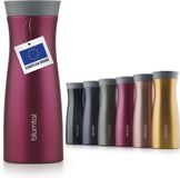 Blumtal Lekvrije Thermosbeker - London - Roestvrijstalen Koffiemok - 380 ml - Berry