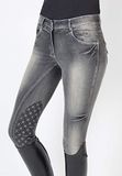 PFIFF Rijbroek Starshine met antislip 36 Denim zwart