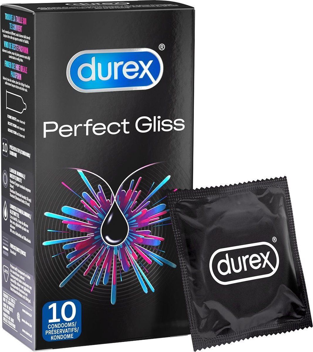 Durex Perfect Gliss Condooms - 10 stuks