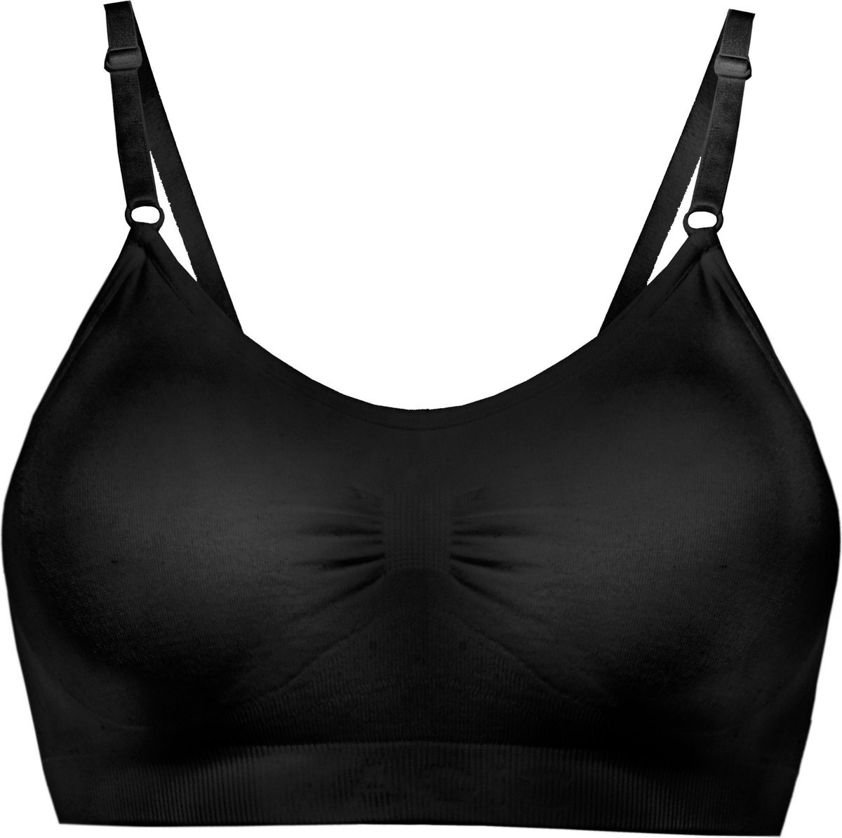 Magic Bodyfashion Beha Comfort Bra with Spaghetti Straps - Black - XXL