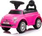 Sun Baby Fiat 500 Véhicule pour enfant voiturette de marche porteur avec klaxon et sons de moteur (Rose)