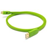 Neo by Oyaide d+ USB (klasse B) A naar C - snelle en duurzame digitale kabel voor DJ's, muzikanten en producenten - groen