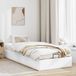 Prolenta Maison Exclusive - Cadre De Lit Ottoman Sans Matelas Blanc 90x190 Cm Similicuir