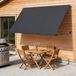 Merkloos Auvents Balcon Pare-soleil Store banne avec chaîne – Balcon & Fenêtre 200x150 cm Anthracite