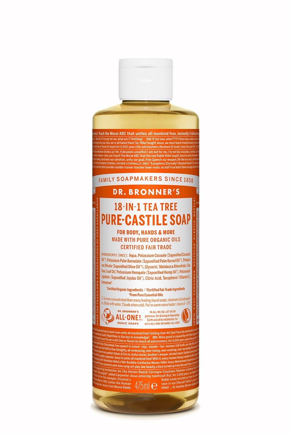 Dr. Bronner's 18-IN-1 Liquid Soap - 475ml