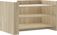 vidaXL Salontafel 80x50x50 cm bewerkt hout sonoma eikenkleurig