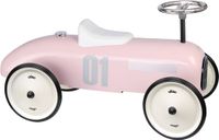 Vilac loopwagen vintage zachtroze metalen auto voor peuters.