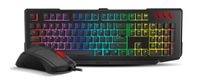 Ozone Double Tap Gaming Combo Toetsenbord en Muis - Spaans - Zwart
