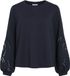 Vila Pull Femme Visandy L/s Detail Sweat Top - Noos 14114310 Navy Blazer Femme Taille - XXL