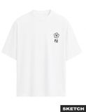 JACK&JONES JJDYLAN TEE SS CREW NECK T-shirt Heren Wit S