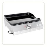 LITTLE BALANCE 8713 Biscarosse 50-35, elektrische grillplaat, geëmailleerd gietijzer, XL, 2150 W, 100% Franse productie, roestvrij staal