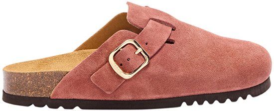 Scholl Fae Women's Suede Slides - Size 41 - Brick Red