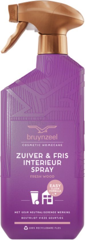Bruynzeel Zuiver &amp; Fris Interieurspray Fresh Wood 500 ml