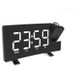 Réveil LED avec projecteur d'horloge et radio FM