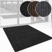 ANRO Tapis de porte Mischa Noir 150x90cm