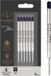Parker balpenvullingen | Medium punt (1,0 mm) | Zwarte QUINKflow-inkt | 6 stuks