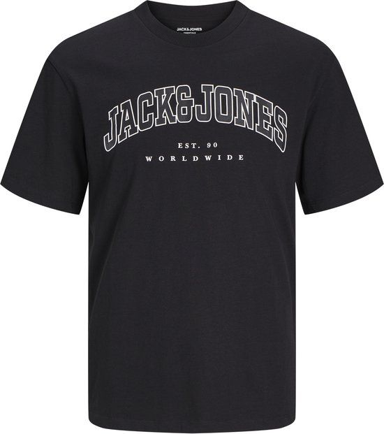 Jack & Jones Plus Size Logo T-shirt Zwart 4XL