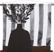 In The Mood Collection Décoration murale Fleurs - L98 x l90 cm - Coton - Noir