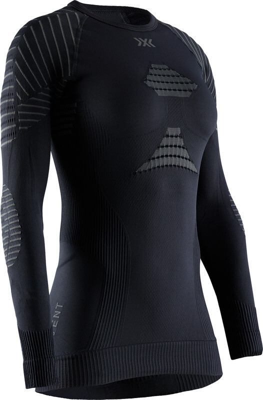 X-BIONIC Invent 4.0 Longsleeve Shirt Dames, black/charcoal