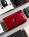 Peterson - Portefeuille Femme - Cuir véritable - Protection RFID - Rouge classique